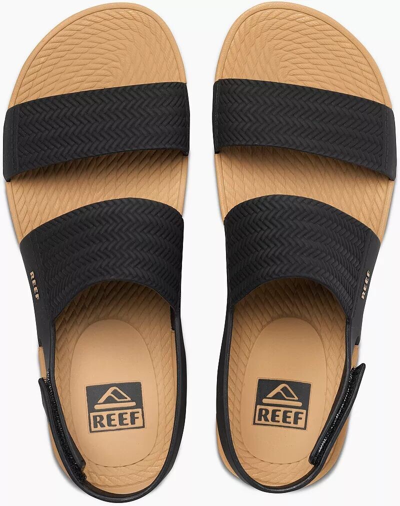 Женские сандалии Reef Water Vista с ремешком на спине, черный/коричневый — фото 3