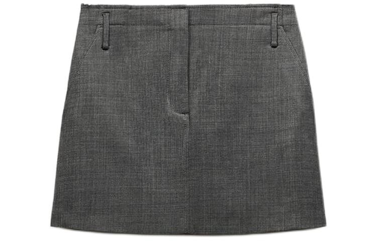 

Повседневная юбка серии ZW, женская, серая Zara