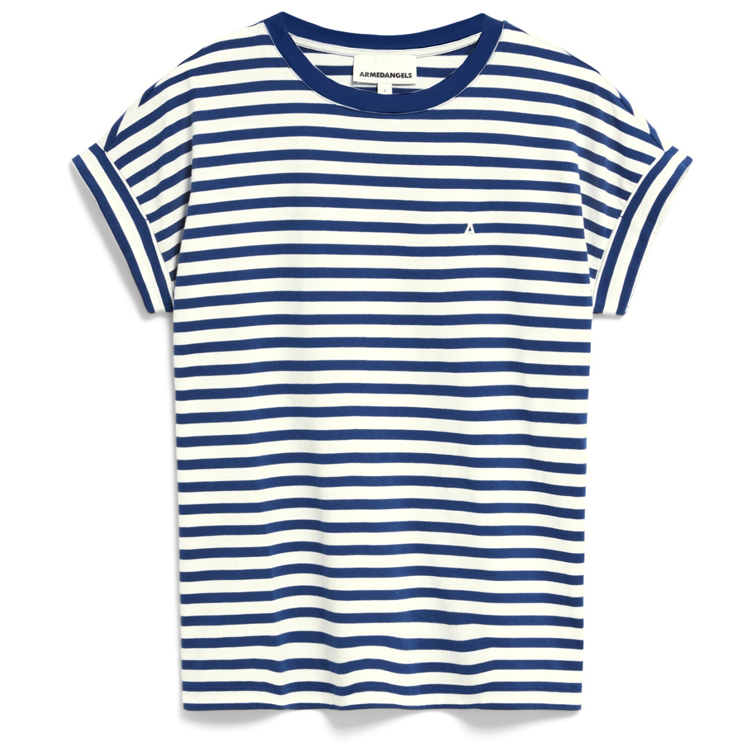 

Футболка Armedangels Idaara Stripes, цвет White/Faded Indigo