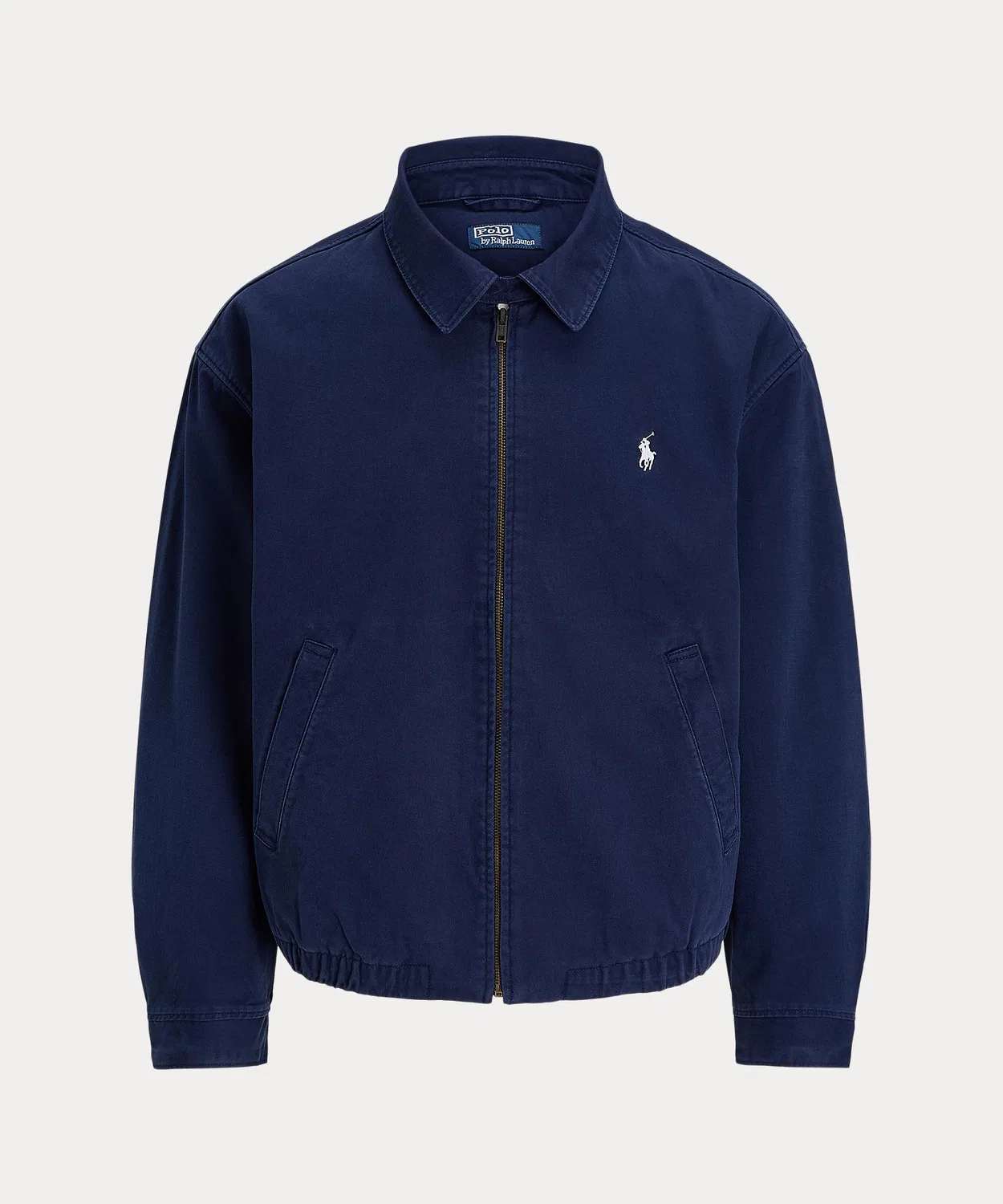 Куртка оверсайз Polo Ralph Lauren из хлопка, темно-синяя — фото 2