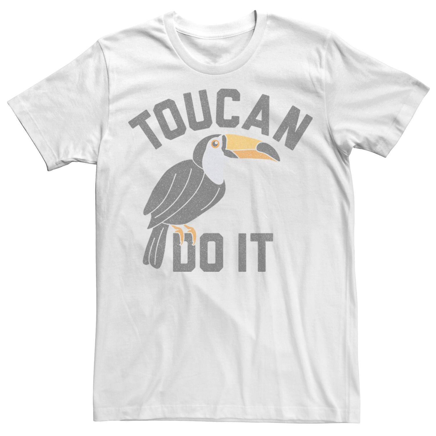 

Мужская футболка с рисунком Toucan Do It Licensed Character, Серый, Мужская футболка с рисунком Toucan Do It Licensed Character
