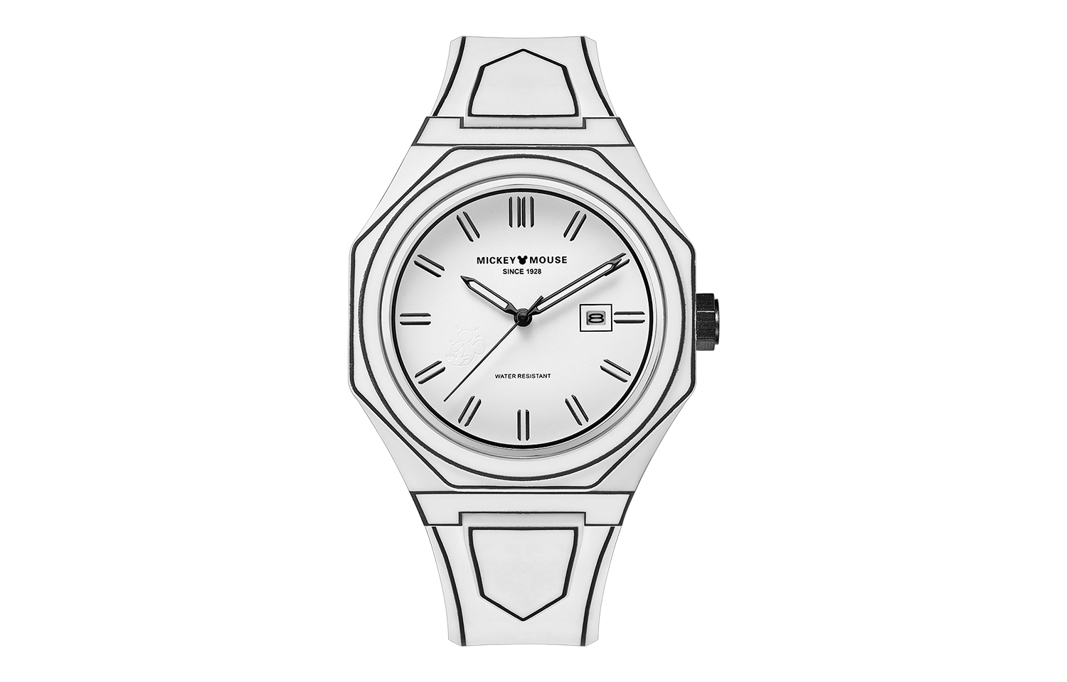 

Disney Часы Quartz Movement Silicone Strap Watch Men's Watch Black Dial