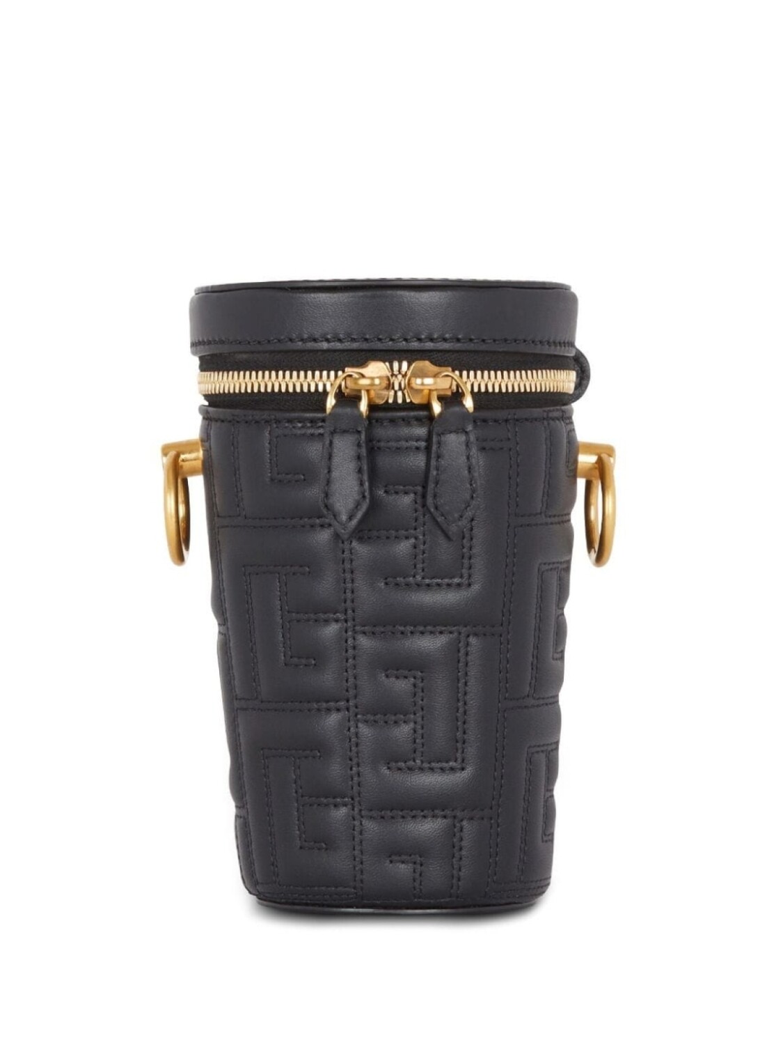 

Balmain стеганая сумка 1945 Minaudire, черный