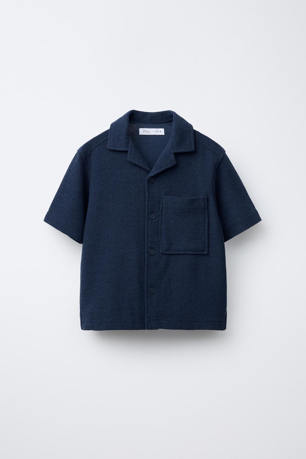 

Деревенская рубашка ZARA, синий