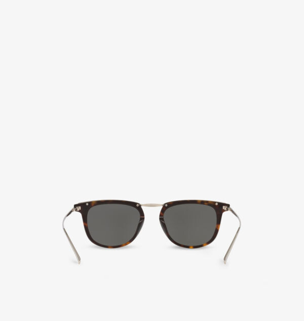Солнцезащитные очки Ys000620 sl 753 в круглой оправе из ацетата Saint Laurent, коричневый — фото 4