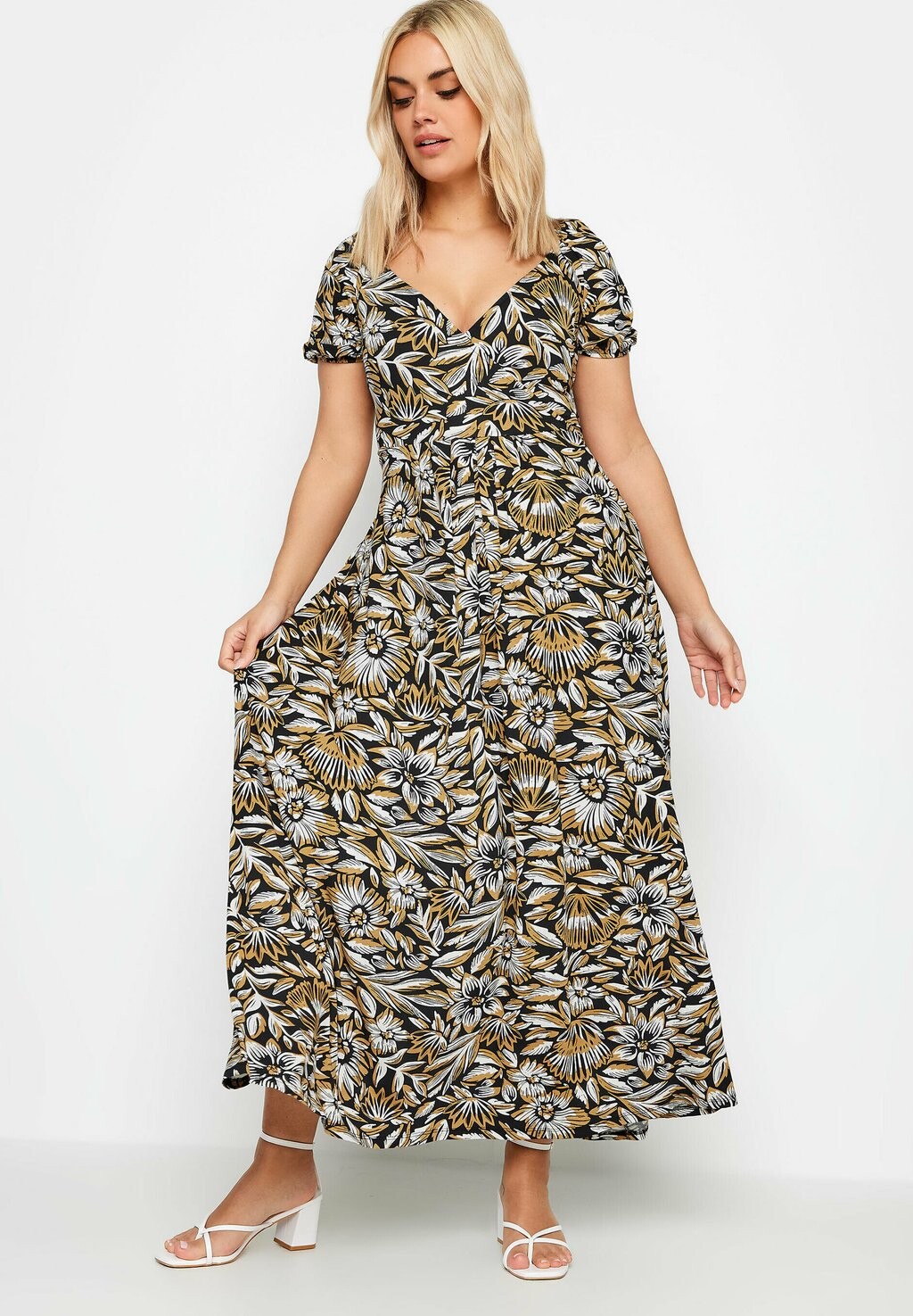

Длинное платье Leaf Yours Clothing, черное