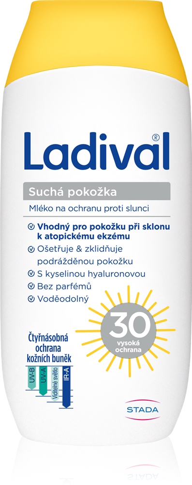 

Защитное молочко для сухой кожи от солнца Ladival, spf 30 200 мл