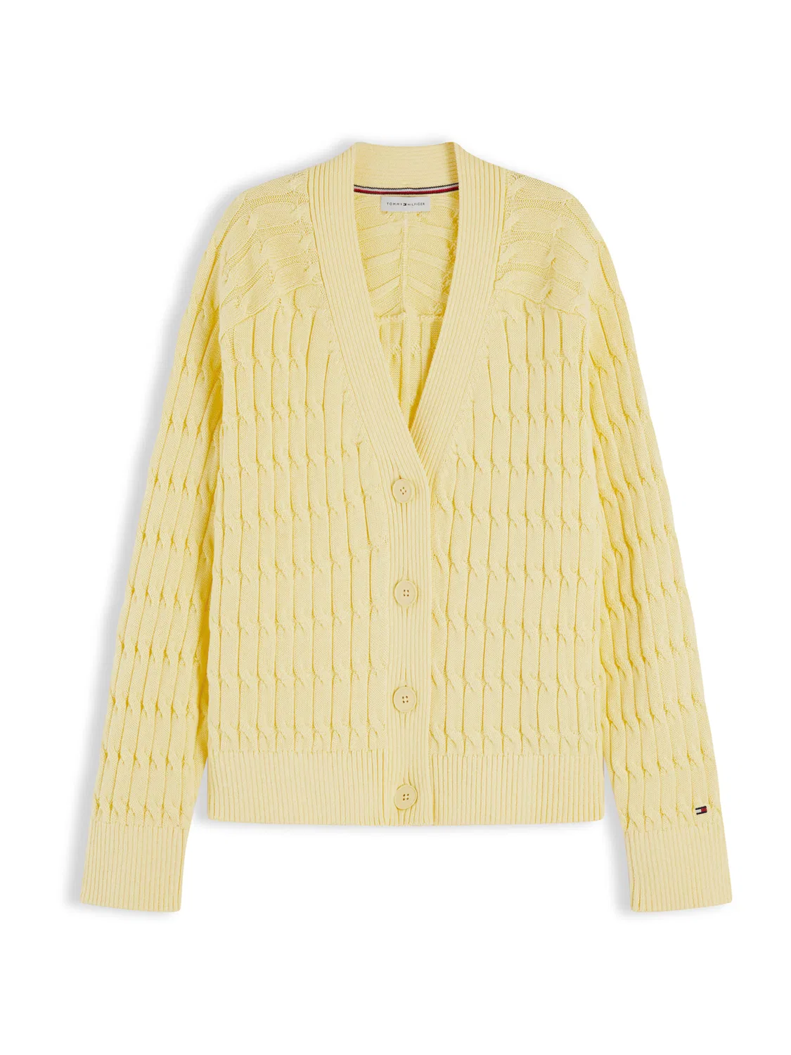 Вязаный кардиган Tommy Hilfiger, Light Yellow