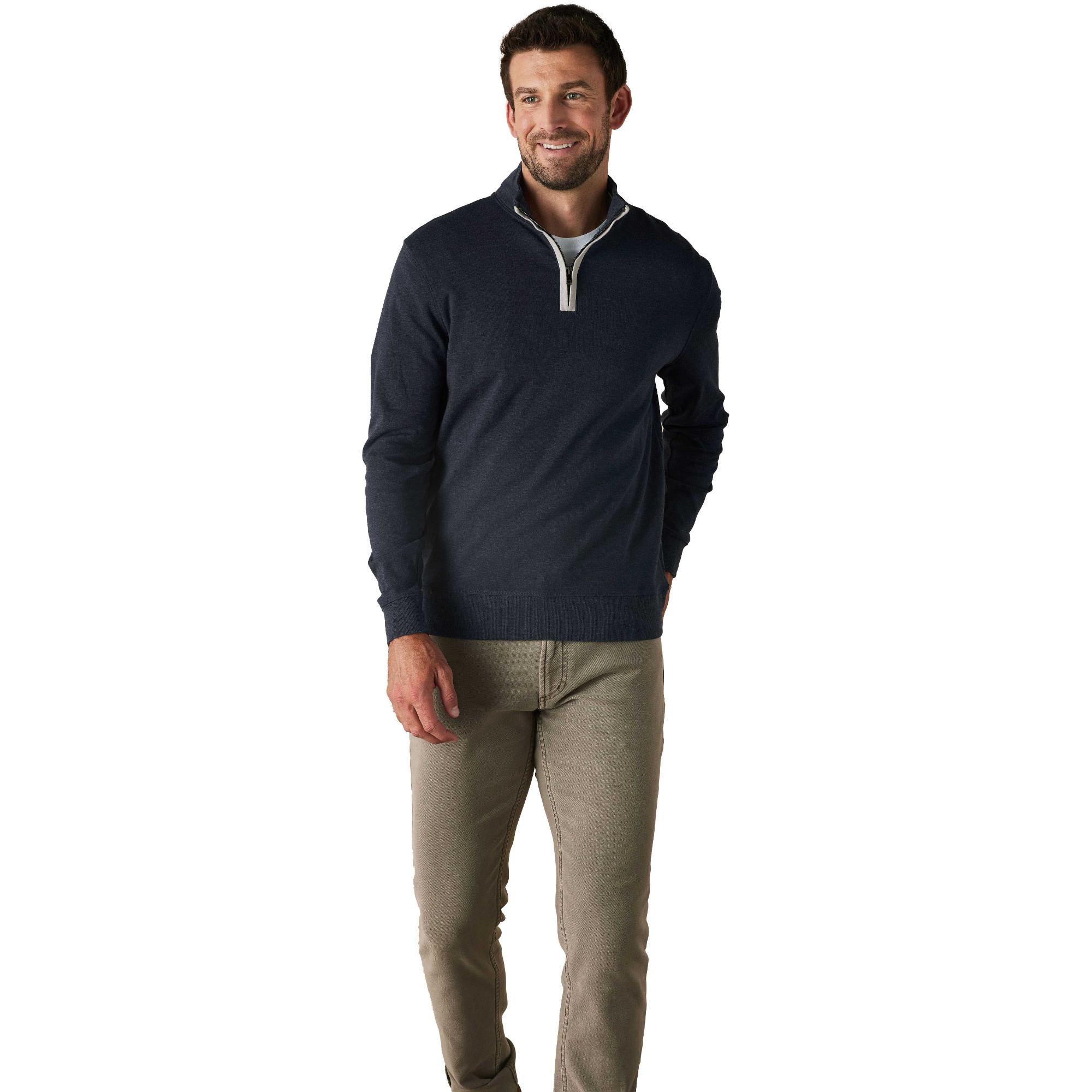 

Мужская флисовая куртка Puremeso Weekend с застежкой-молнией на четверть длины The Normal Brand, Navy