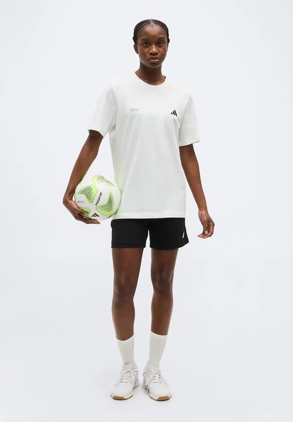 Футболка с графическим принтом футбольного слогана Adidas Performance, White — фото 2