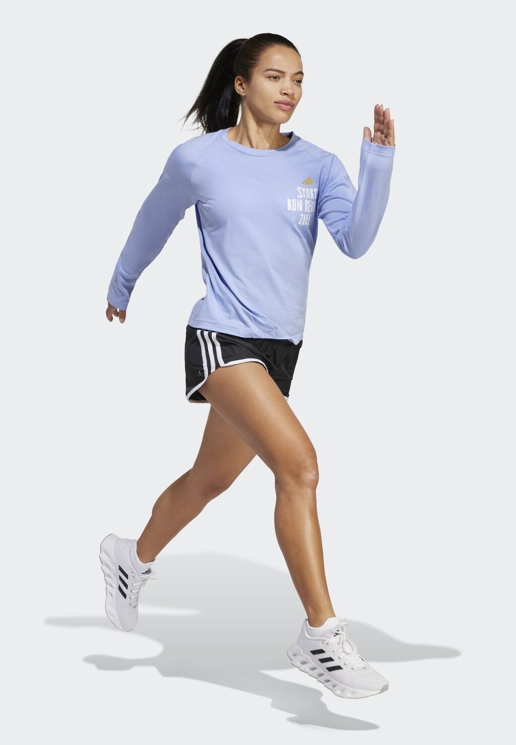 

Топ с длинными рукавами TOUR adidas Performance, светло-голубой