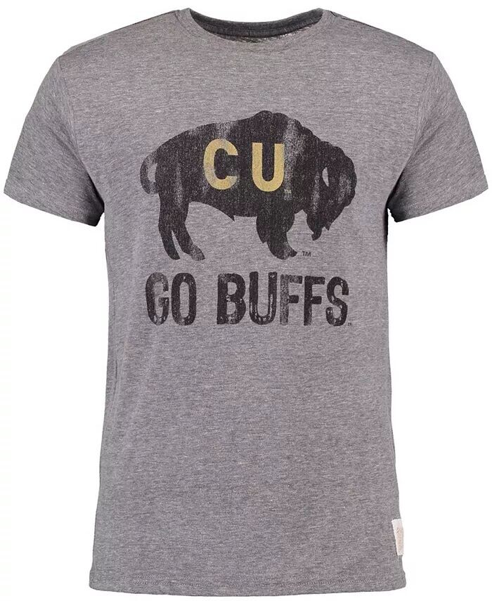 

Мужская серая футболка Colorado Buffaloes Go Buffs Tri-Blend в винтажном стиле Original Retro Brand