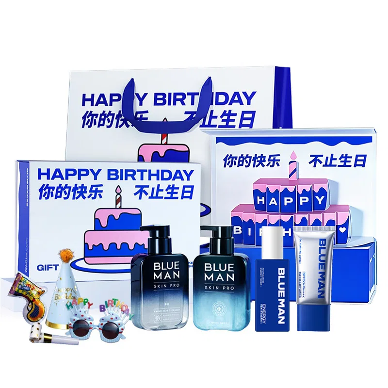 Набор для ухода за кожей BLUE MAN Wishing Gift Box с увлажнением и контролем жирности