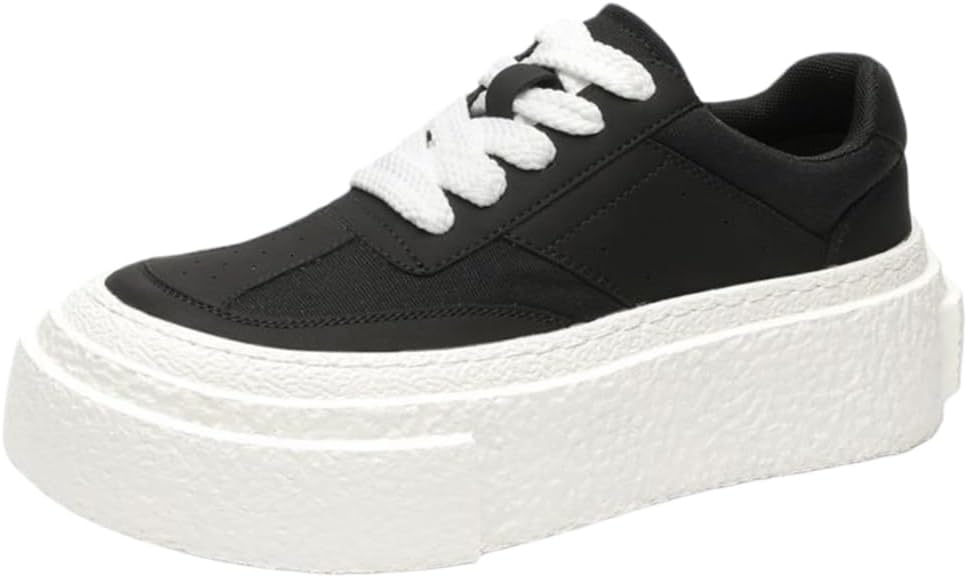 

Мужская модная уличная обувь с удобной противоскользящей мягкой подошвой для повседневного стильного ношения, массивные кроссовки для скейтборда Lexamen, черный