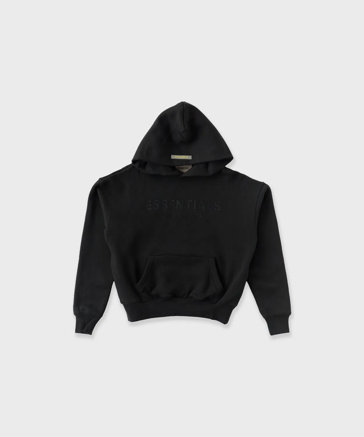 Детская толстовка с капюшоном Fear of God Essentials чёрная