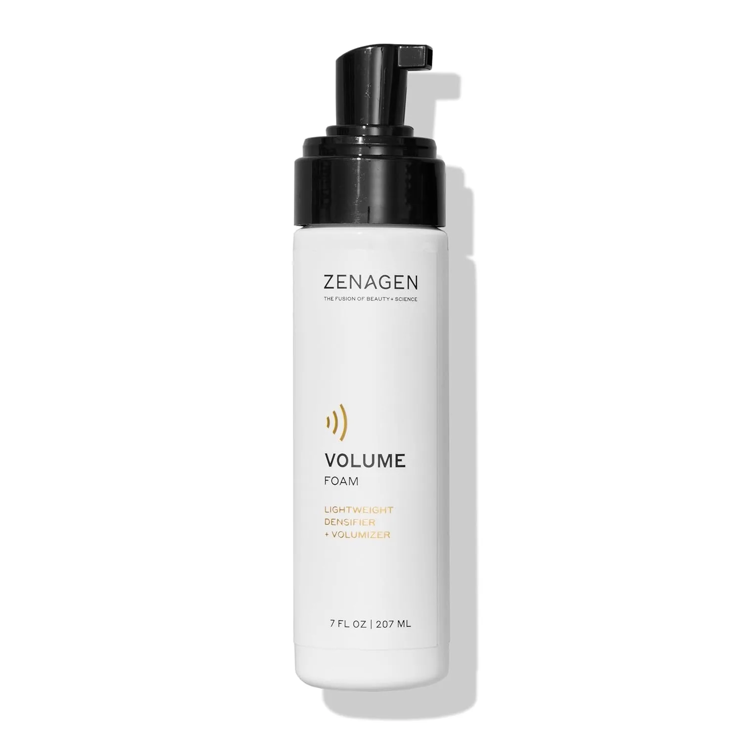 ZENAGEN Volume Foam - легкий уплотнитель и плоймер для объема, увеличивает объем и густоту волос, обеспечивает легкую фиксацию, питает и укрепляет, нежирная формула на растительной основе, веган, для всех типов волос 207 мл