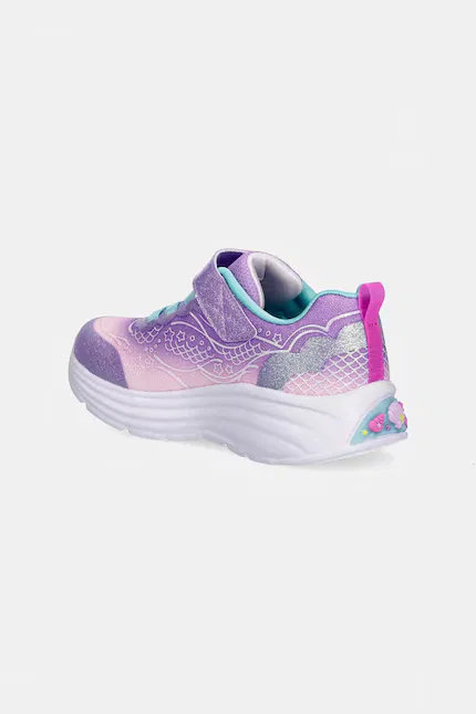 Кроссовки детские с подсветкой MY DREAMERS - LIL MERMAID Skechers, фиолетовый — фото 3
