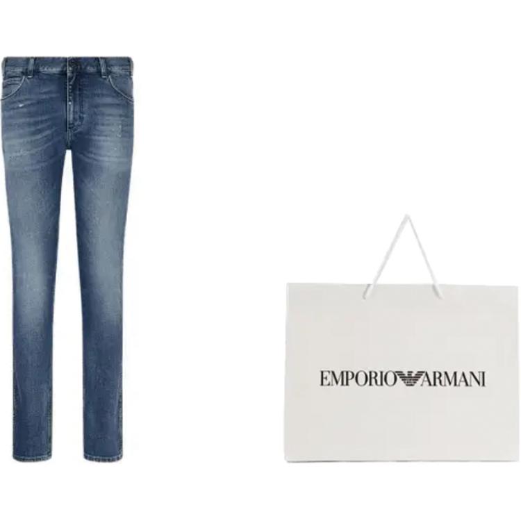 Джинсы синие мужские EMPORIO ARMANI — фото 2