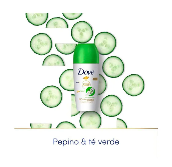 Шариковый дезодорант-антиперспирант Advanced Care Go Fresh Pepino Dove, 50 ml — фото 4