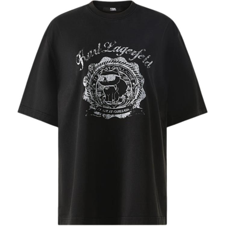 

Karl Lagerfeld / Karl Lagerfeld Jeans Женская футболка KARL LAGERFELD, черная, Черный, Karl Lagerfeld / Karl Lagerfeld Jeans Женская футболка KARL LAGERFELD, черная