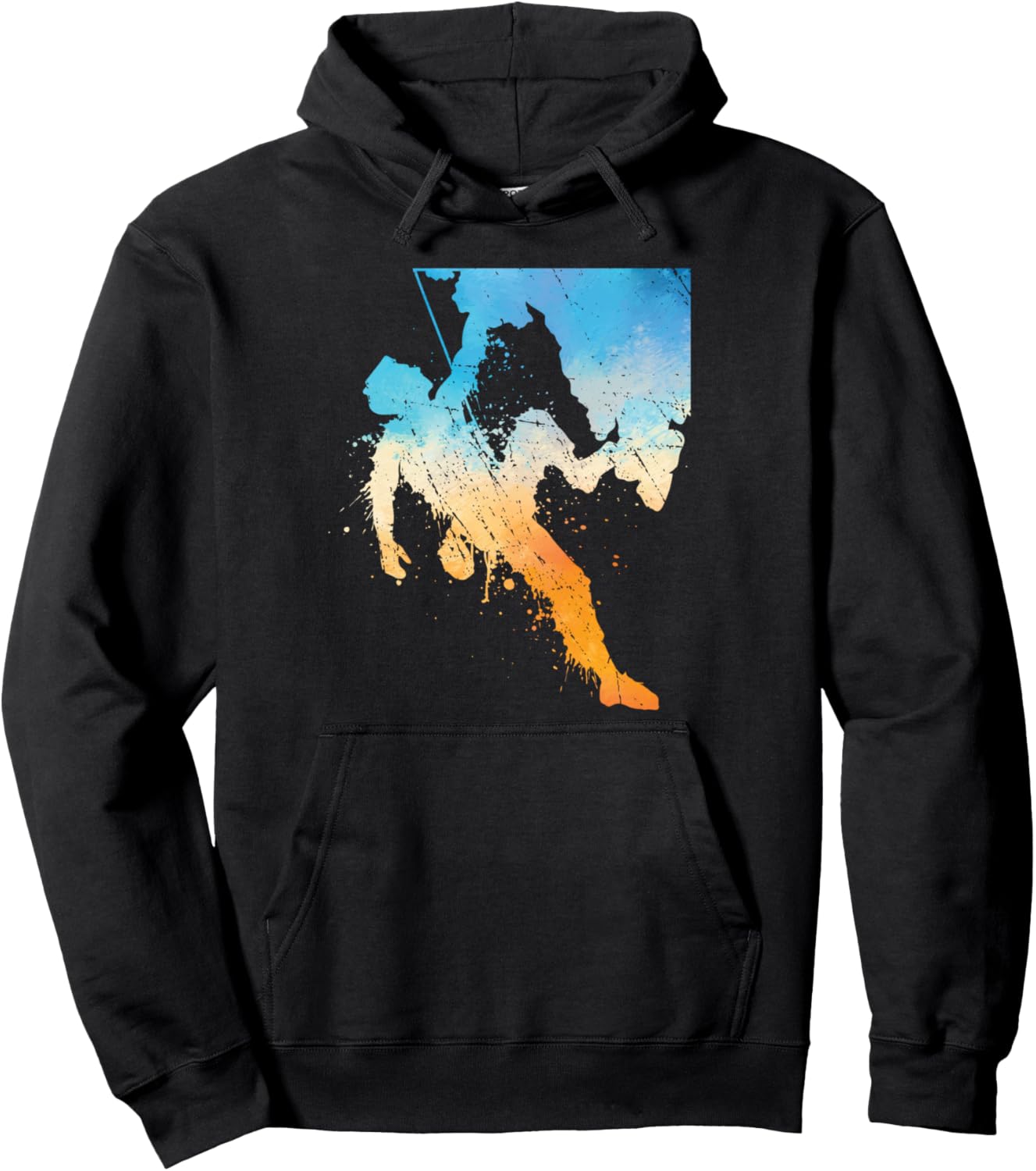 

Худи Mountain Climber Splash Free Climber Bouldering Climbing Rock Climbing Harness Freeclimbing Partner, черный