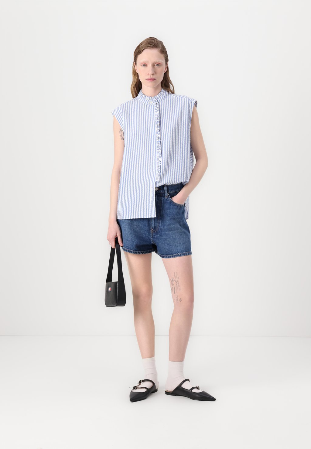 Блузка на пуговицах RUFFLE SHIRT - Top Tommy Hilfiger, синий — фото 2
