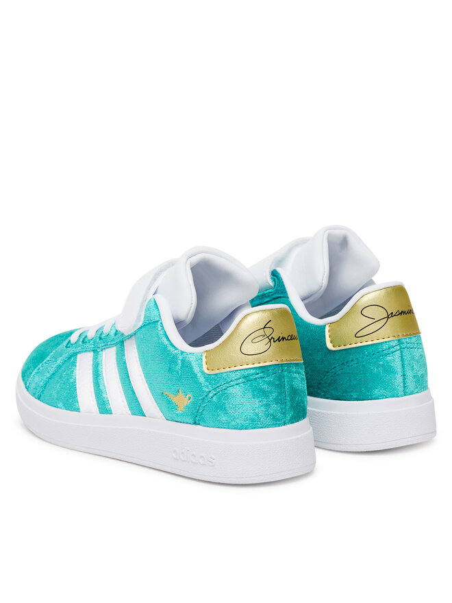 Кроссовки Disney Jasmine Grand Court 2.0 JR4919 Adidas, бирюзовый — фото 3