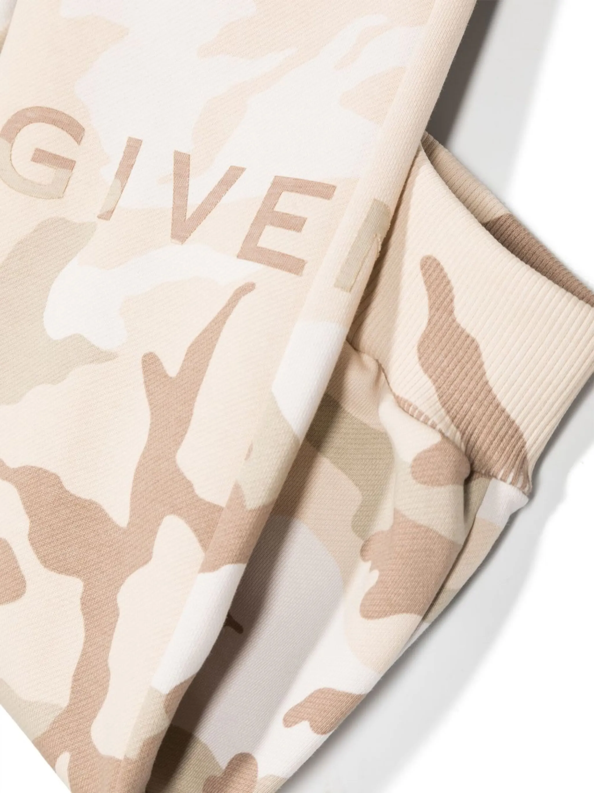 Спортивные брюки с монограммой Givenchy Kids, бежевый — фото 3