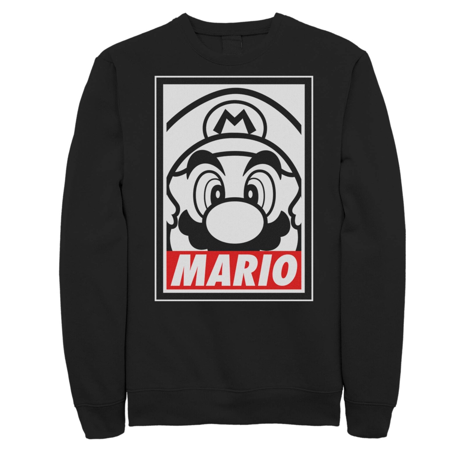 

Мужская черно-белая флисовая футболка с портретом Nintendo Mario Licensed Character, Черный, Мужская черно-белая флисовая футболка с портретом Nintendo Mario Licensed Character