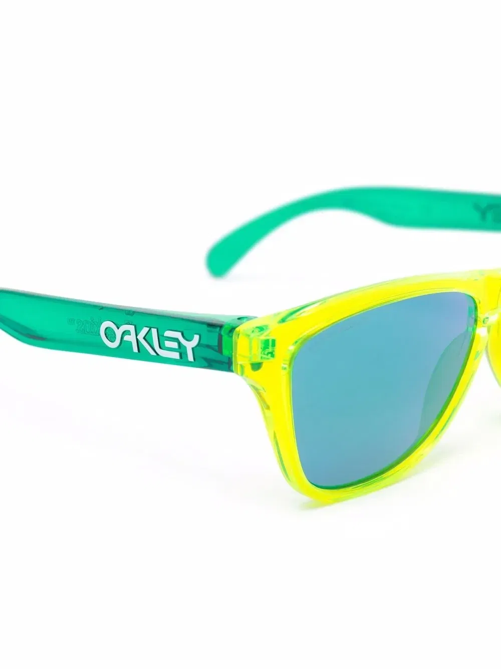 Двухцветные солнцезащитные очки Oakley, зеленый — фото 2
