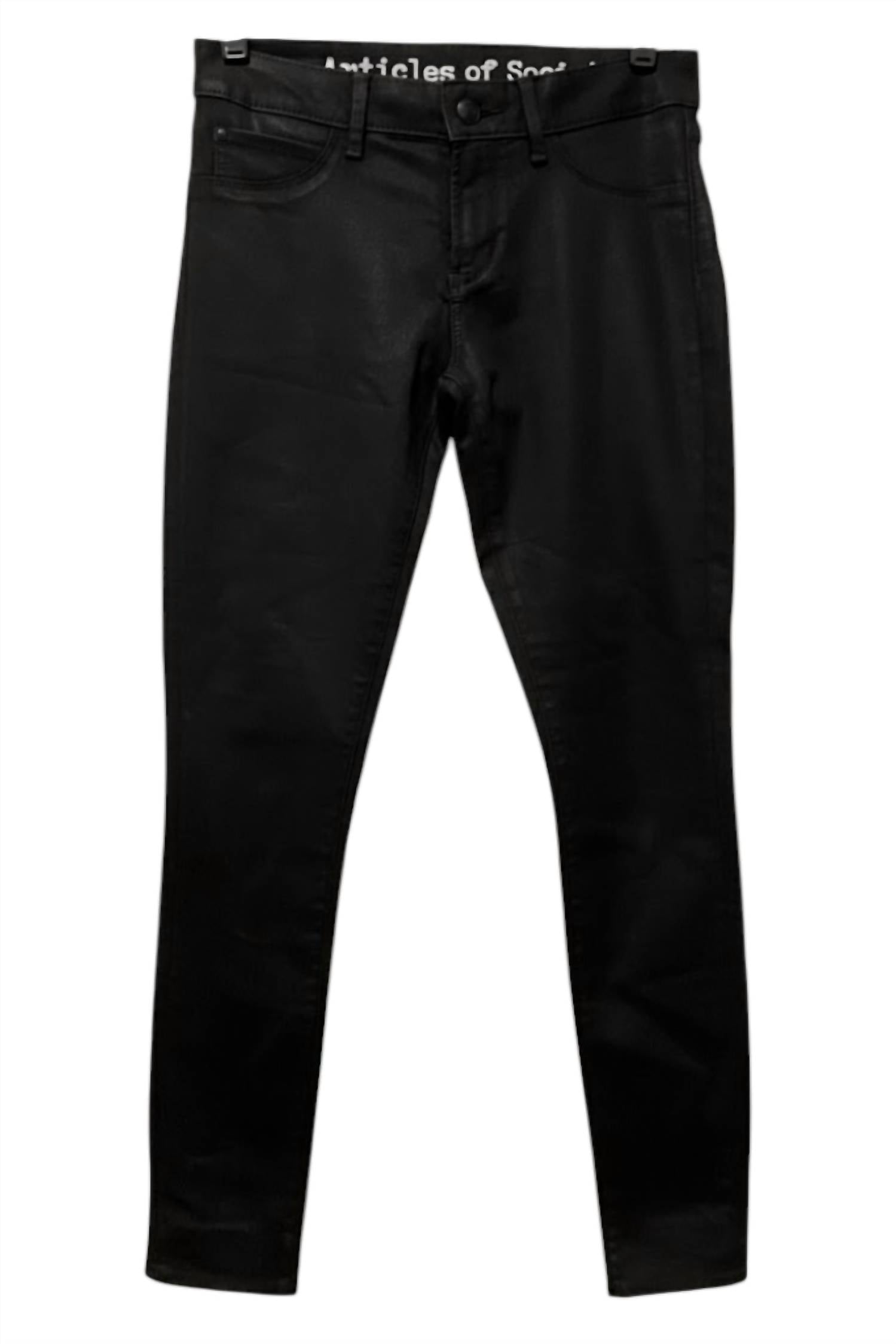 

Articles of society Женские джинсы с покрытием, черные