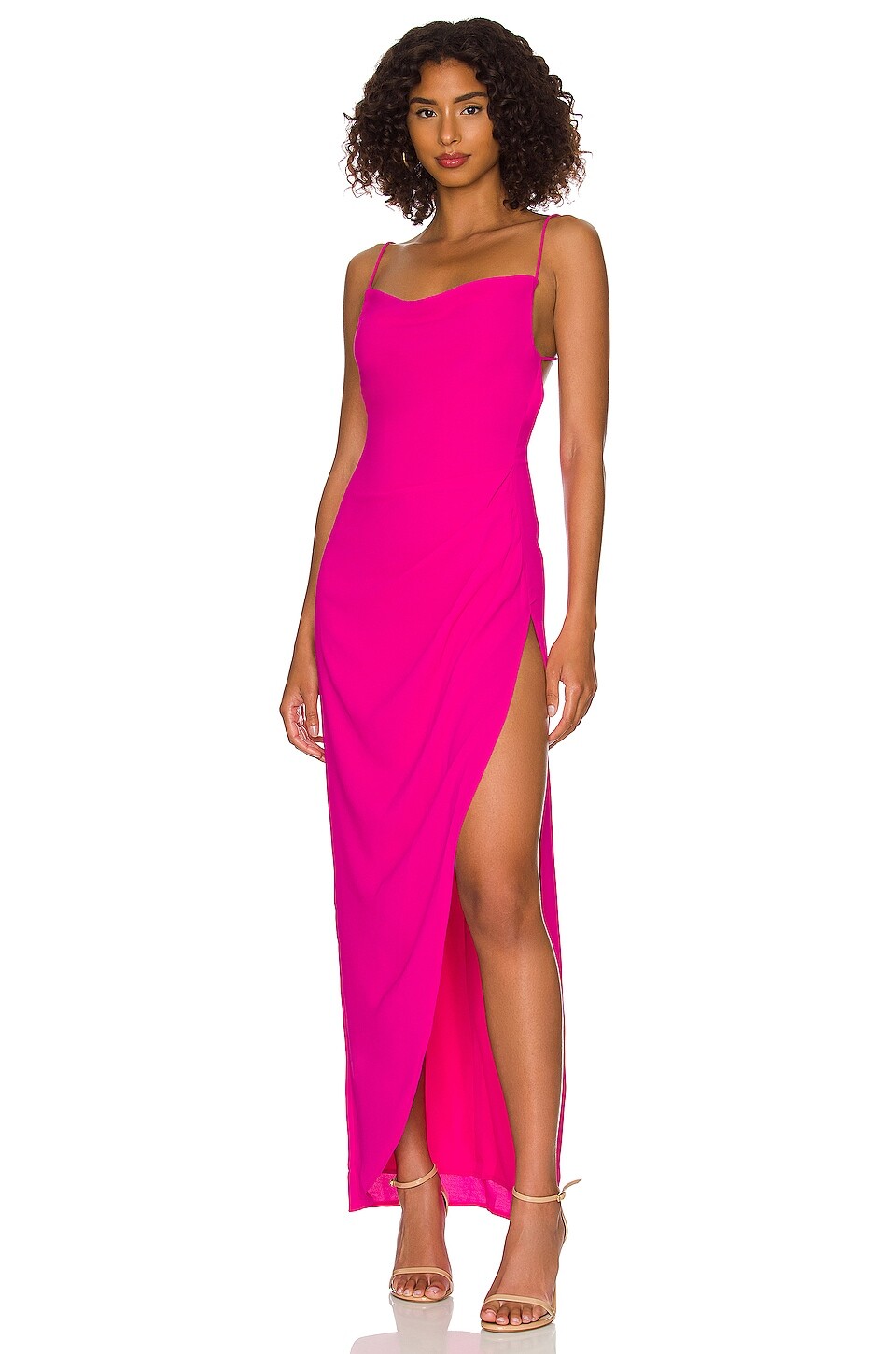 

Платье макси MORE TO COME Catalina Wrap, цвет Hot Pink