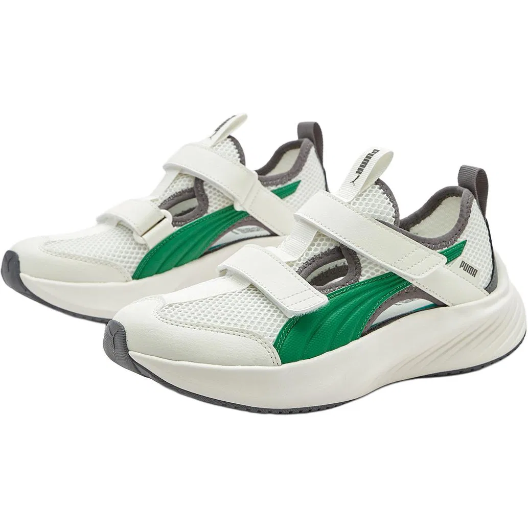 Сандалии детские Pounce Lite бежево-зеленые PUMA — фото 3