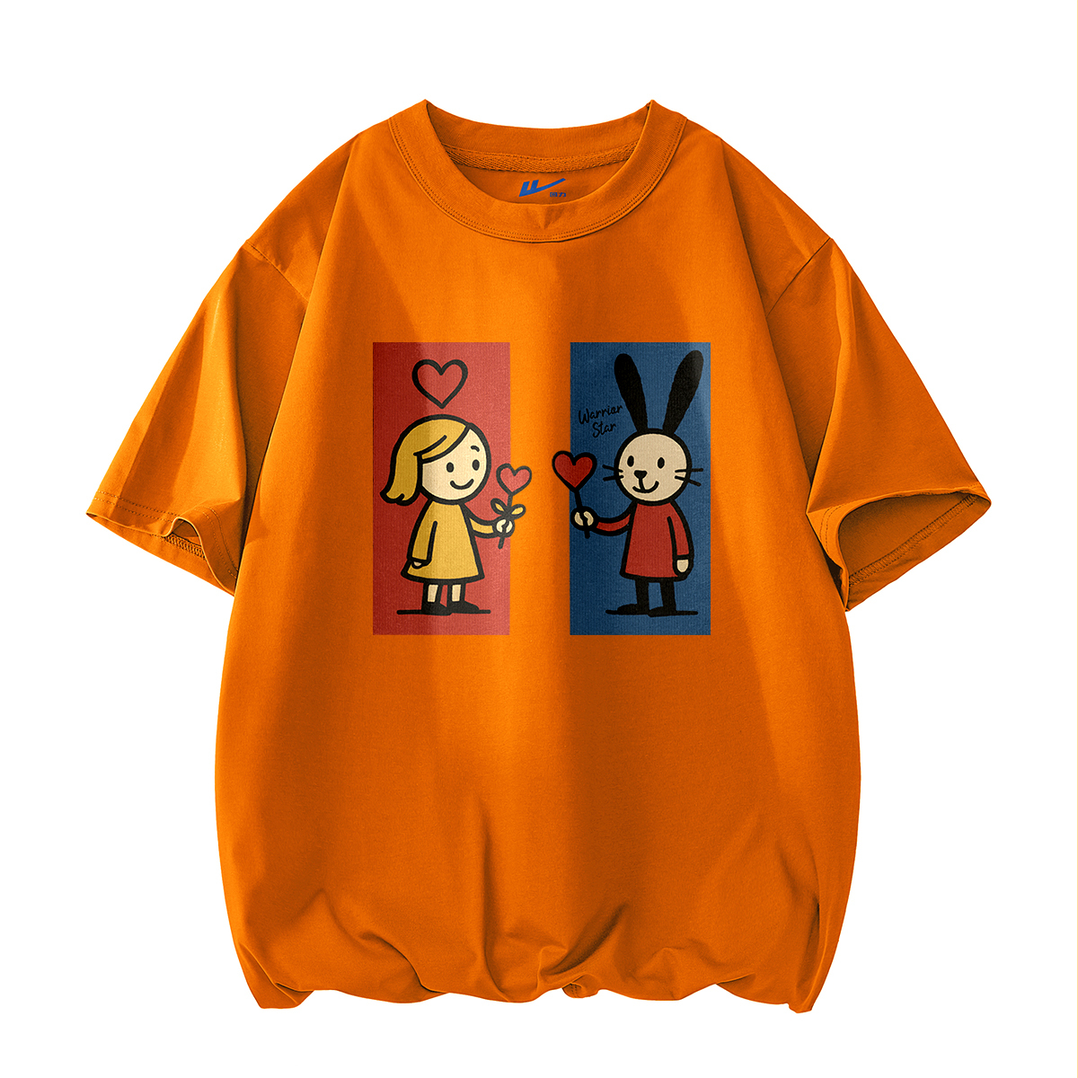 

Футболка Unisex Crew Neck Moderate Heavyweight WARRIOR, оранжевый (heavyweight and 100% cotton)