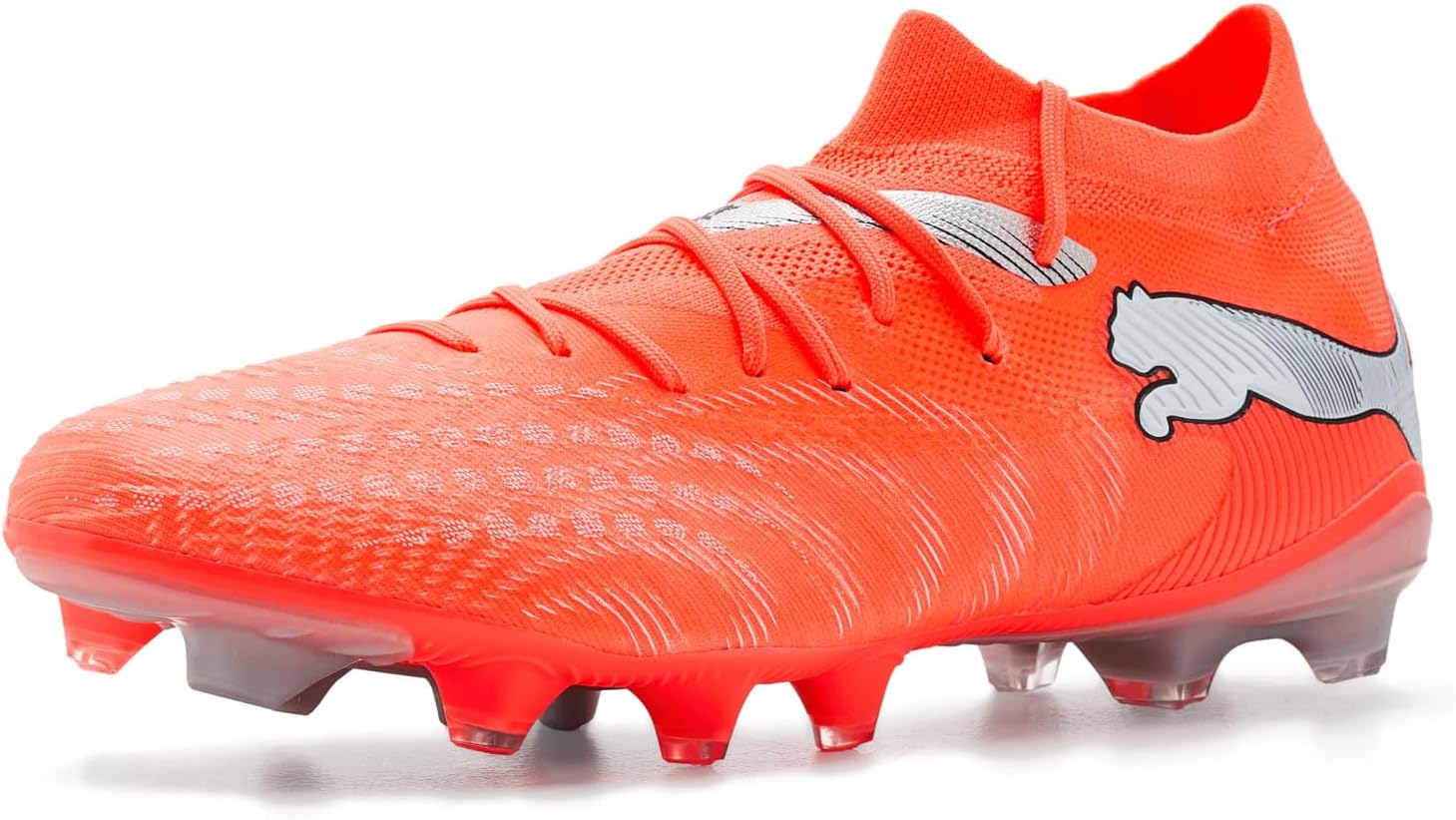 

Мужские футбольные бутсы Puma Future 9 Match Firm для искусственного газона, белый/черный/красный