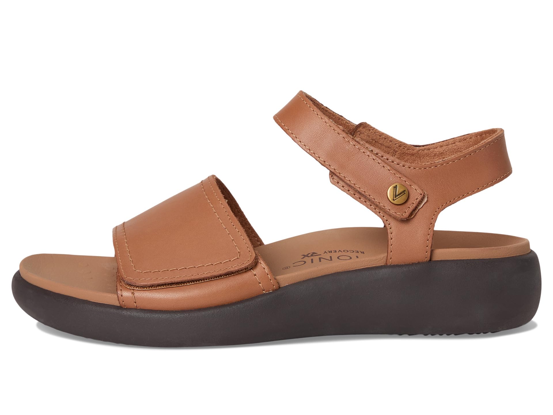 Сандалии VIONIC Awaken Ankle Straps, Wheat Brown Leather — фото 4
