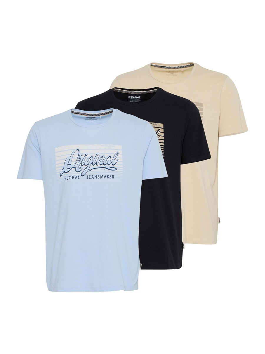 

Рубашка BLEND, цвет Beige/Light blue/Black