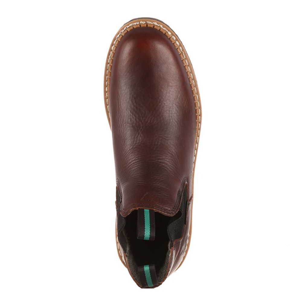 Georgia Boots Мужские водонепроницаемые рабочие ботинки челси Georgia Giant High Romeo, цвет Soggy Brown — фото 4