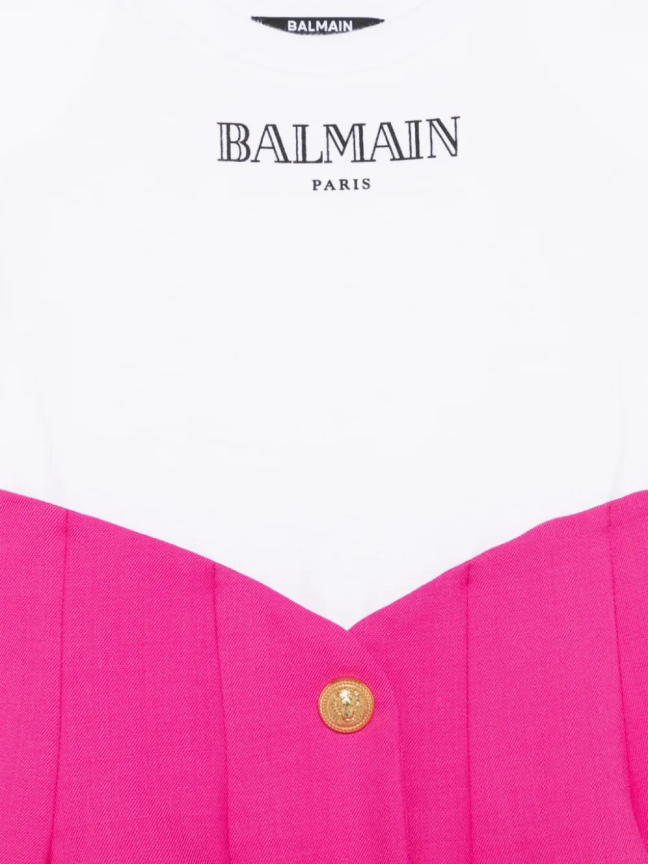 

Платье Balmain Kids в стиле колор-блок, розовый