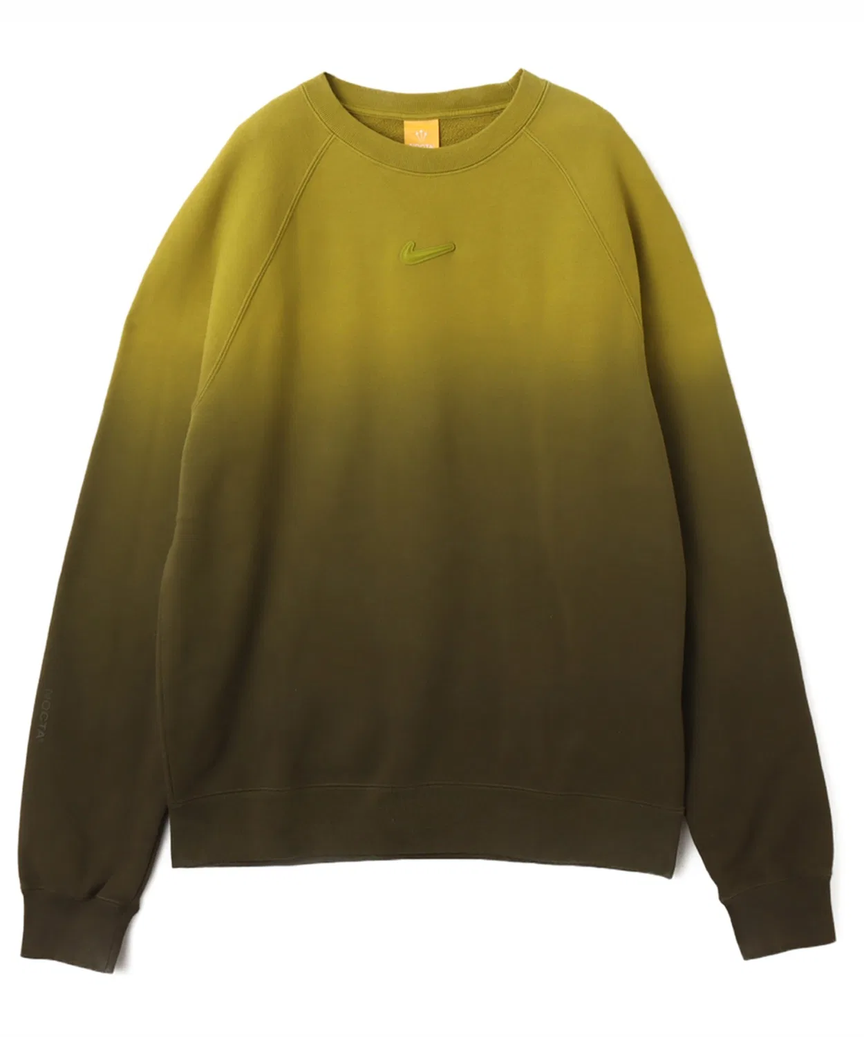 Свитшот Nike NOCTA Crew Fleece Wash зелёный