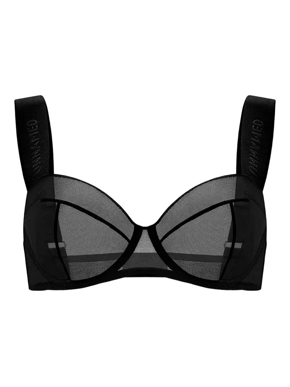 

Бюстгальтер The Unnamed 9 с сетчатыми вставками Zhilyova, черный