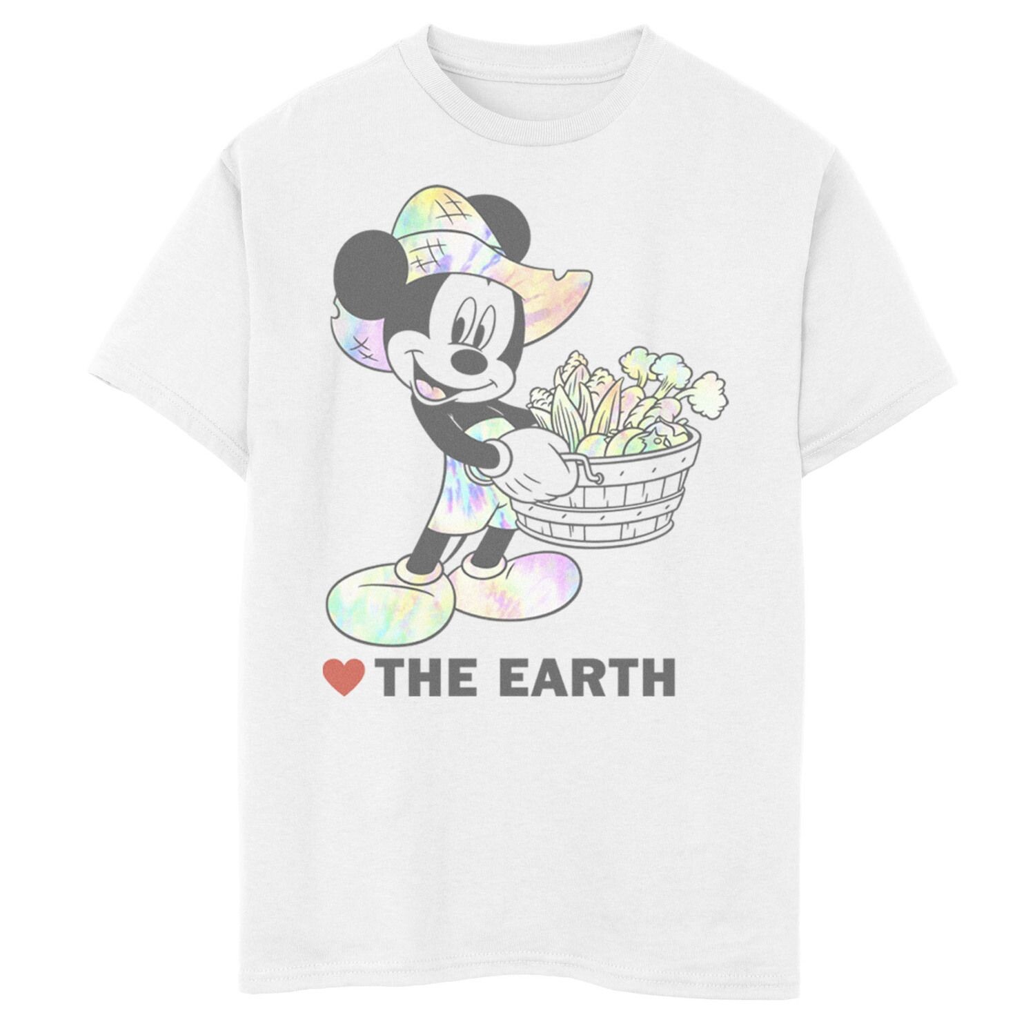

Футболка Disney's Mickey Mouse с рисунком Heart The Earth для мальчиков 8–20 лет Licensed Character