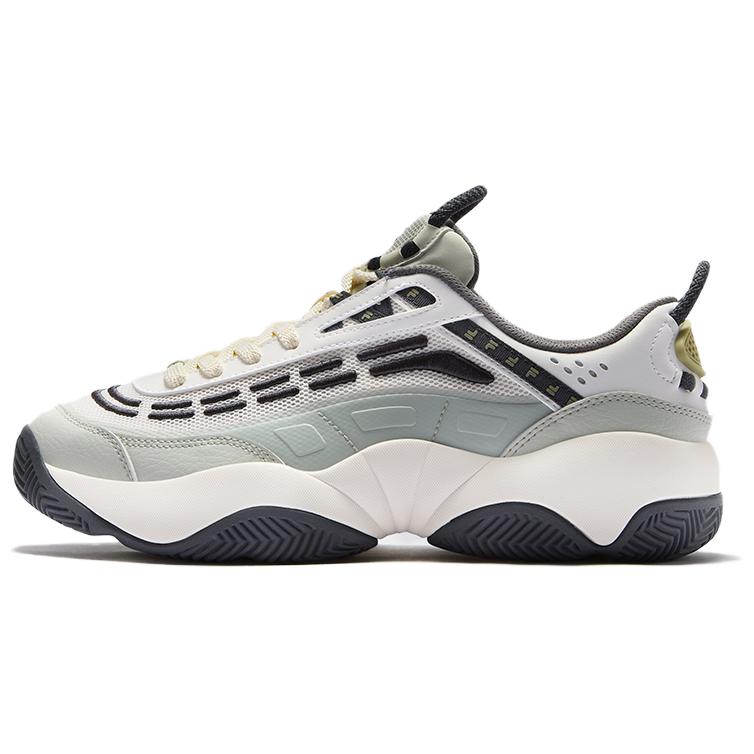

FILA FUSION Баскетбольные кроссовки FIRE Flame, износостойкие, низкие, винтажные, мужские, белые, серые