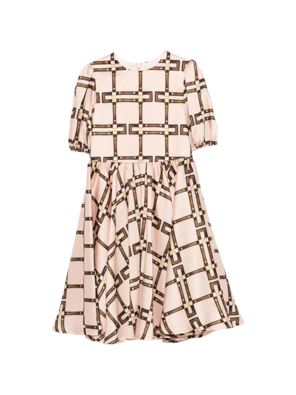 

Платье с графическим принтом Elisabetta Franchi La Mia Bambina, розовый