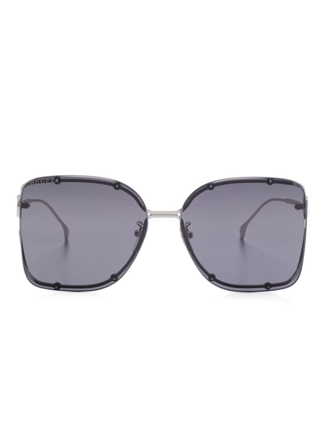 

Солнцезащитные очки в большой оправе Gucci Eyewear, серый