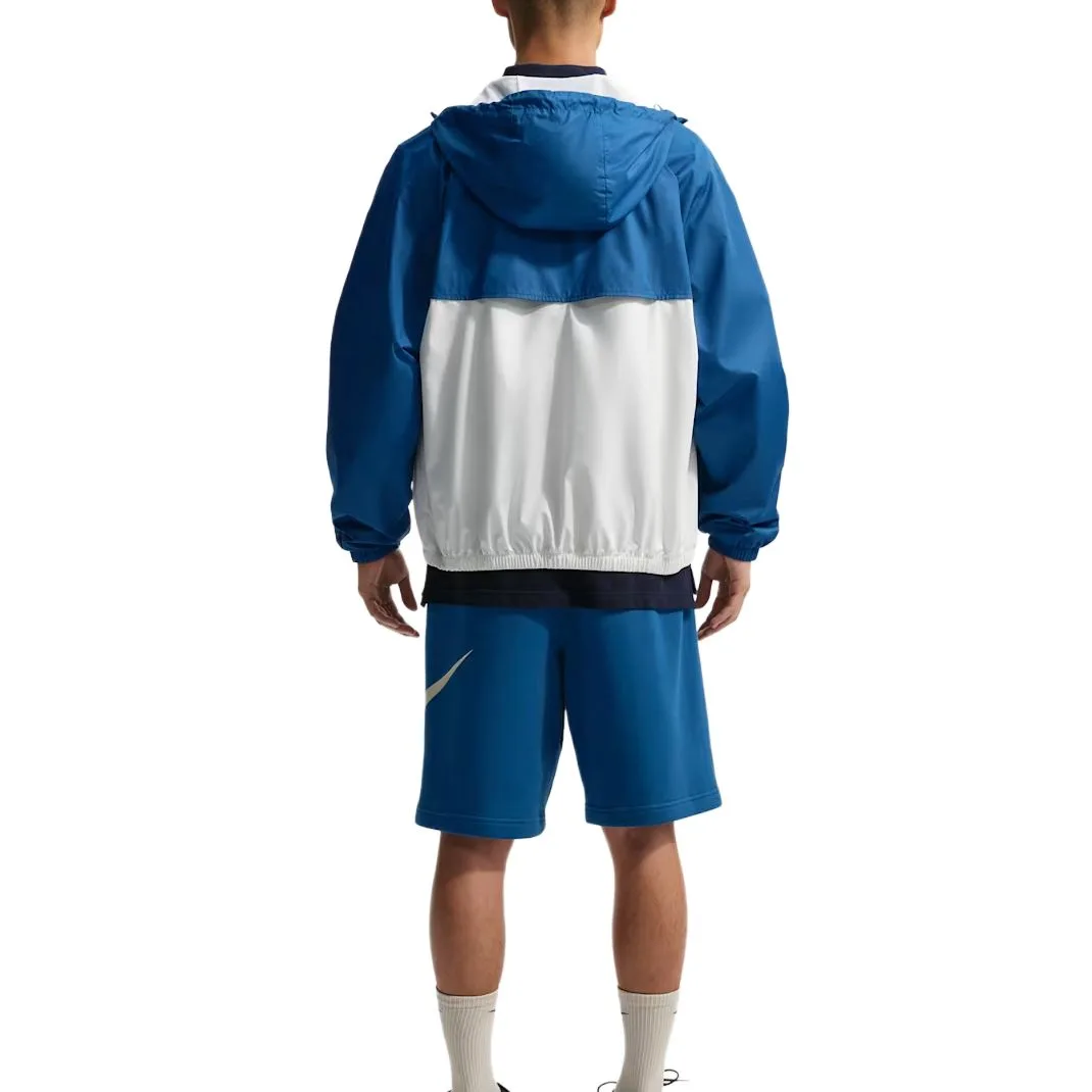Nike Куртка WINDRUNNER мужская Palace Blue/Sail White/Sail White с капюшоном — фото 4