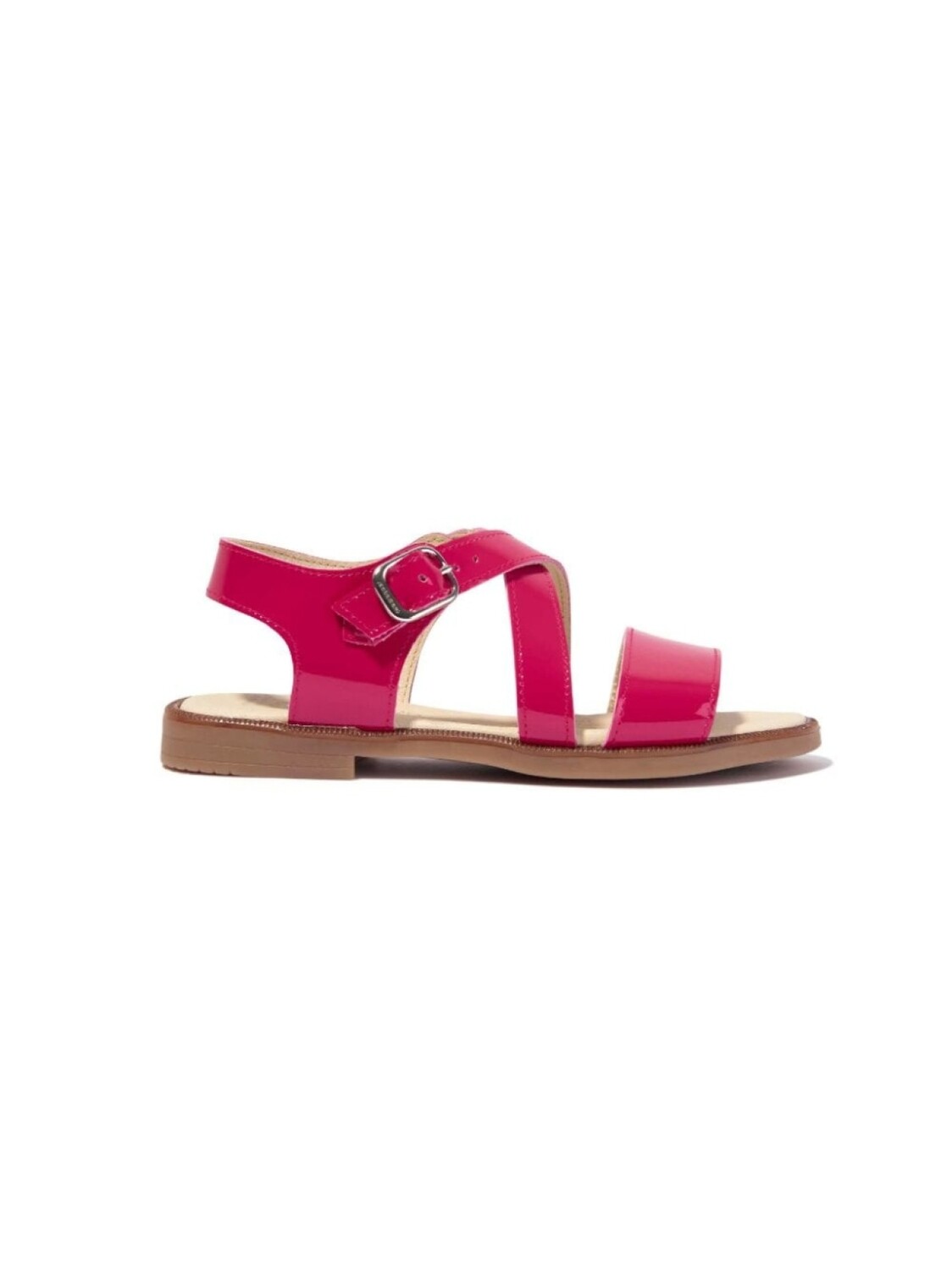 

ANDANINES cross-straps leather sandals, розовый