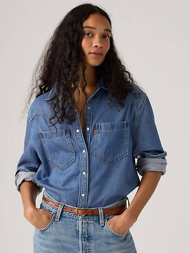 

Рубашка в стиле вестерн Теодора Levi's, цвет Going Steady - Medium Wash