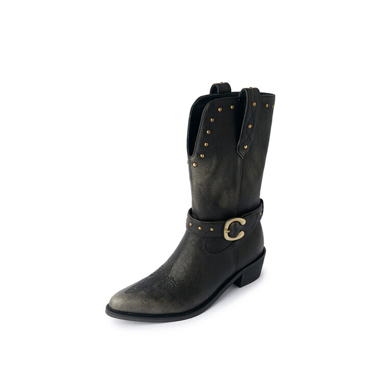 

Ботильоны женские Su Yanjiao, цвет Black Fleece-lined