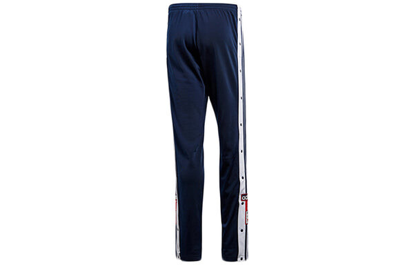 Брюки originals side button athleisure casual sports pants navy blue Adidas, синий — фото 2